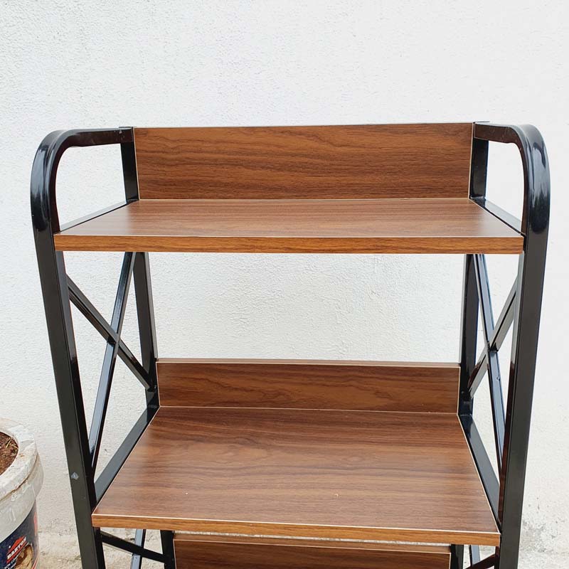 Kệ sách khung sắt rộng 50cm, Cao 3,4,5 tầng, Khung sắt sơn tĩnh điện, Gỗ MDF chống trầy