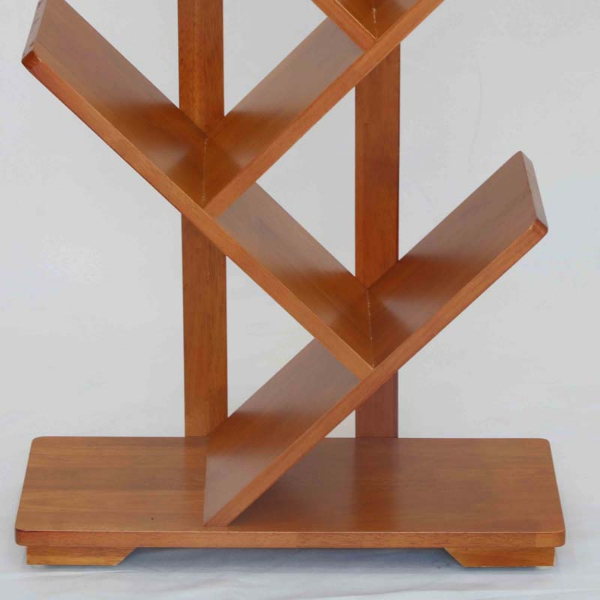 Kệ sách xương cá 6 tay, Gỗ tự nhiên, Thiết kế tháo lắp, Tiết kiệm vận chuyển, Giá rẻ, Có bảo hành