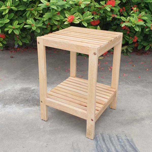 Kệ trang trí, Gỗ cao su 2-3-4 tầng, Chất lượng xuất khẩu, Có bảo hành