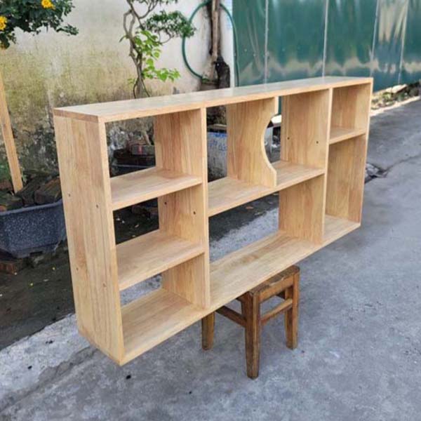 Kệ Treo Tường Gỗ Dài 1m2 - Thiết Kế Hiện Đại, Tháo Ráp Tiện Lợi