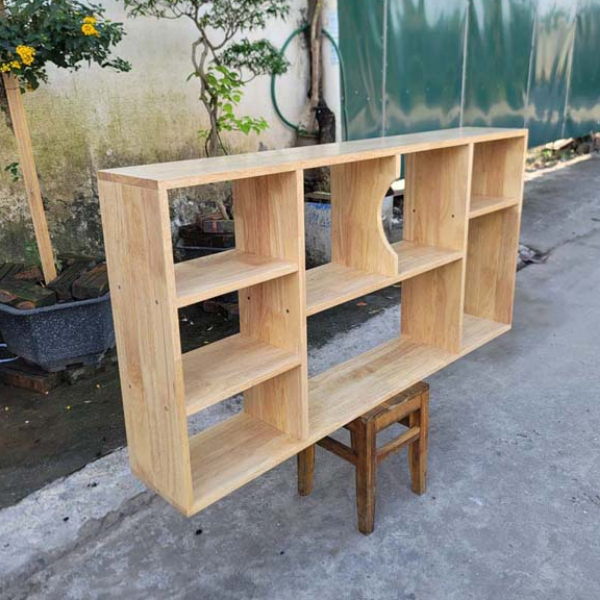Kệ treo tường gỗ cao su - Giải pháp hoàn hảo cho không gian sống