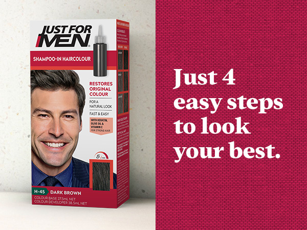Just for Men Shampoo-In Haircolour nhuộm tóc cho nam H-45 màu nâu đậm 33ml (2029)