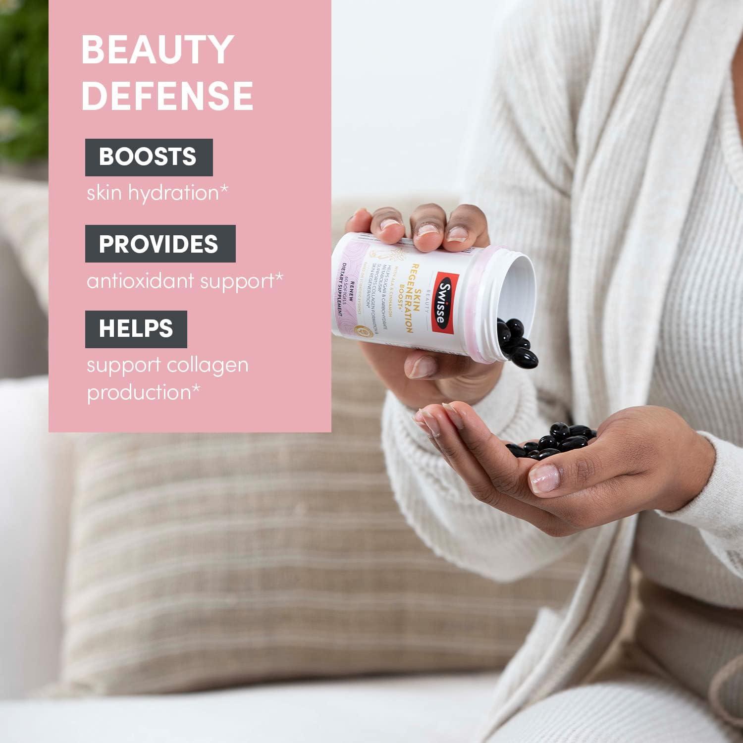 Swisse Beauty Skin Regeneration+ Viên Uống Bổ Sung Collagen Hỗ Trợ Tái Tạo Da Thượng Hạng 60v (2027)