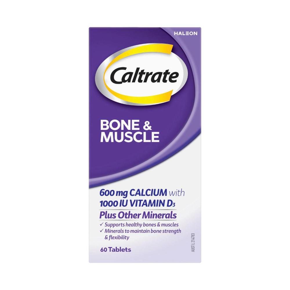 Caltrate Bone & Muscle viên uống bổ sung canxi, hỗ trợ xương khớp, cơ bắp 100v (12/26)
