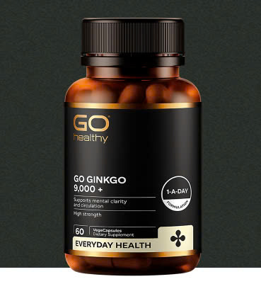 Go healthy Go Ginkgo 9000 1-a-day bổ não, tuần hoàn máu não 60v (09/27)