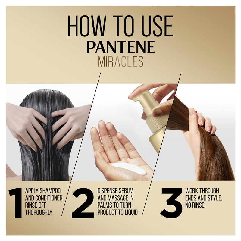 Pantene Miracles Hyaluron Hydration Lock Milk to Water serum dưỡng tóc dạng sữa nước nhẹ 140ml