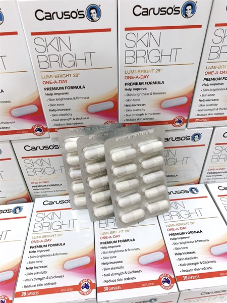 Caruso's skin bright viên uống trắng sáng da 30v (05/25)