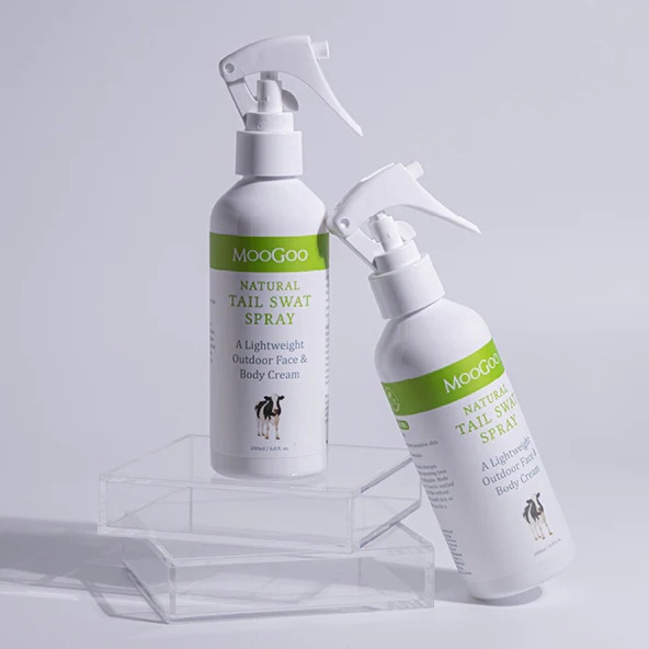 Moogoo Natural Tail Swat Spray Body Outdoor Face & Body Cream xịt dưỡng da kết hợp chống muỗi 200ml