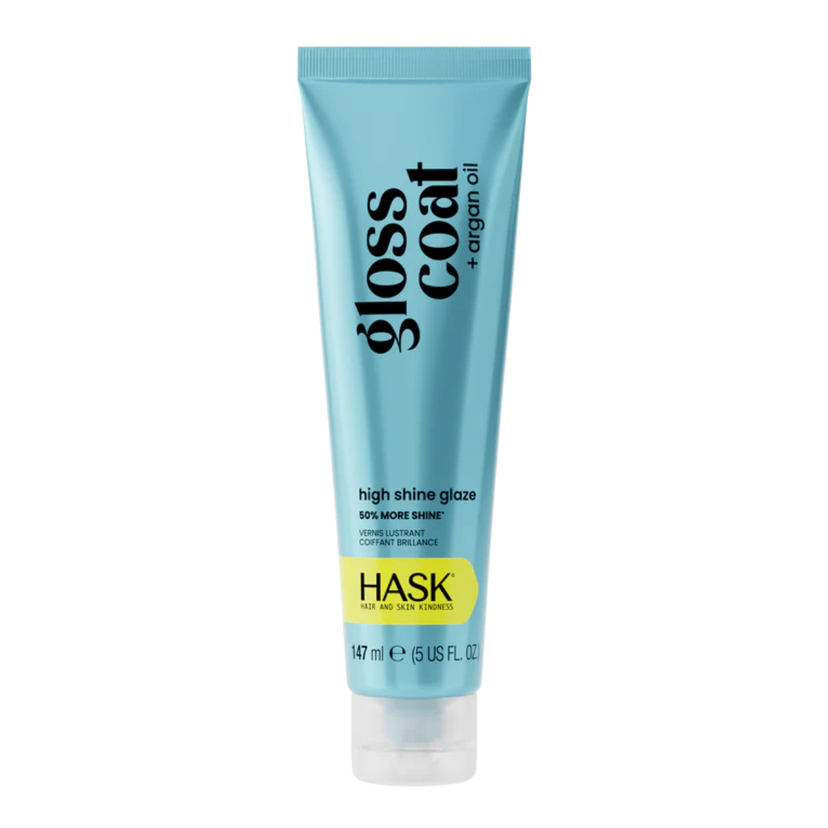 Hask Argan Gloss Coat High Shine Hair Glaze kem xả dưỡng tóc bóng mượt, chống xơ rối 147ml