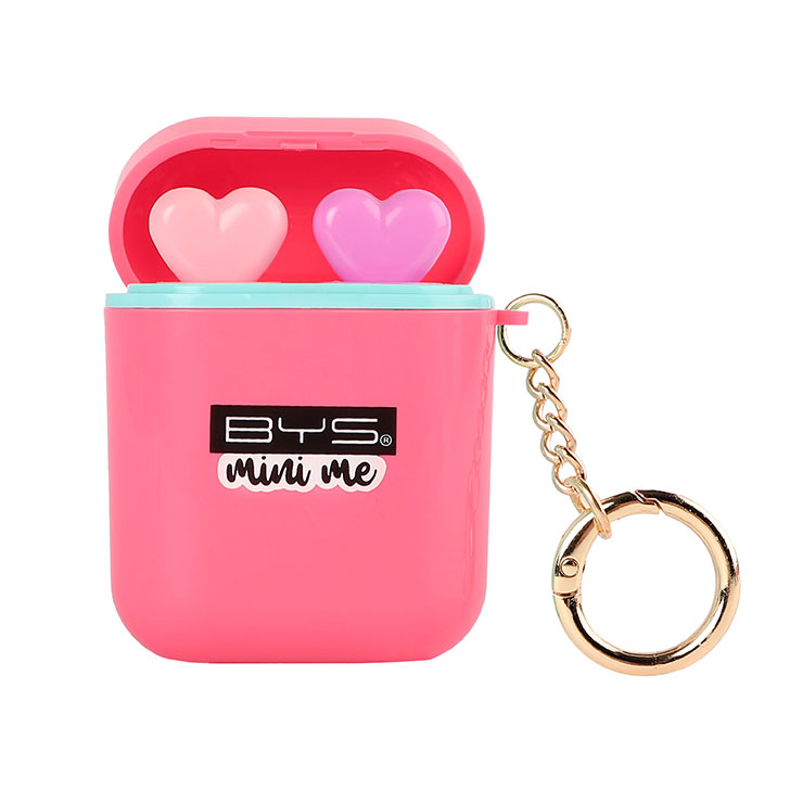BYS Mini Me Pout Pods Lipgloss & Lip Balm hộp móc khóa kèm son bóng và son dưỡng - màu ngẫu nhiên