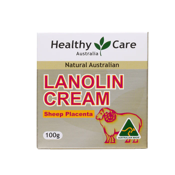 Healthy care lanolin cream with sheep placenta kem dưỡng da nhau thai cừu chỗng lão hóa da 100g (12/28)