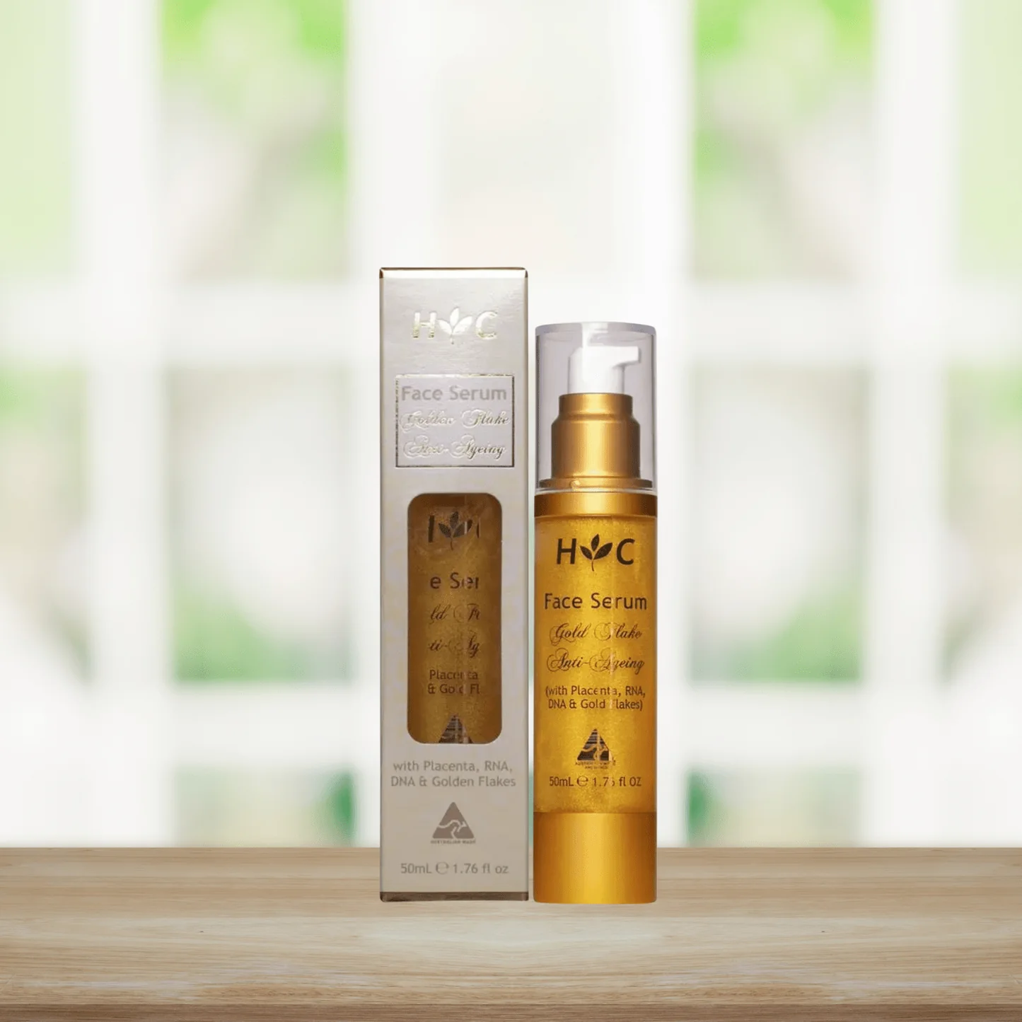 Healthy Care Anti-Ageing Gold Flake Face Serum tinh chất vàng chống lão hóa và dưỡng ẩm da mặt 50ml (09/29)