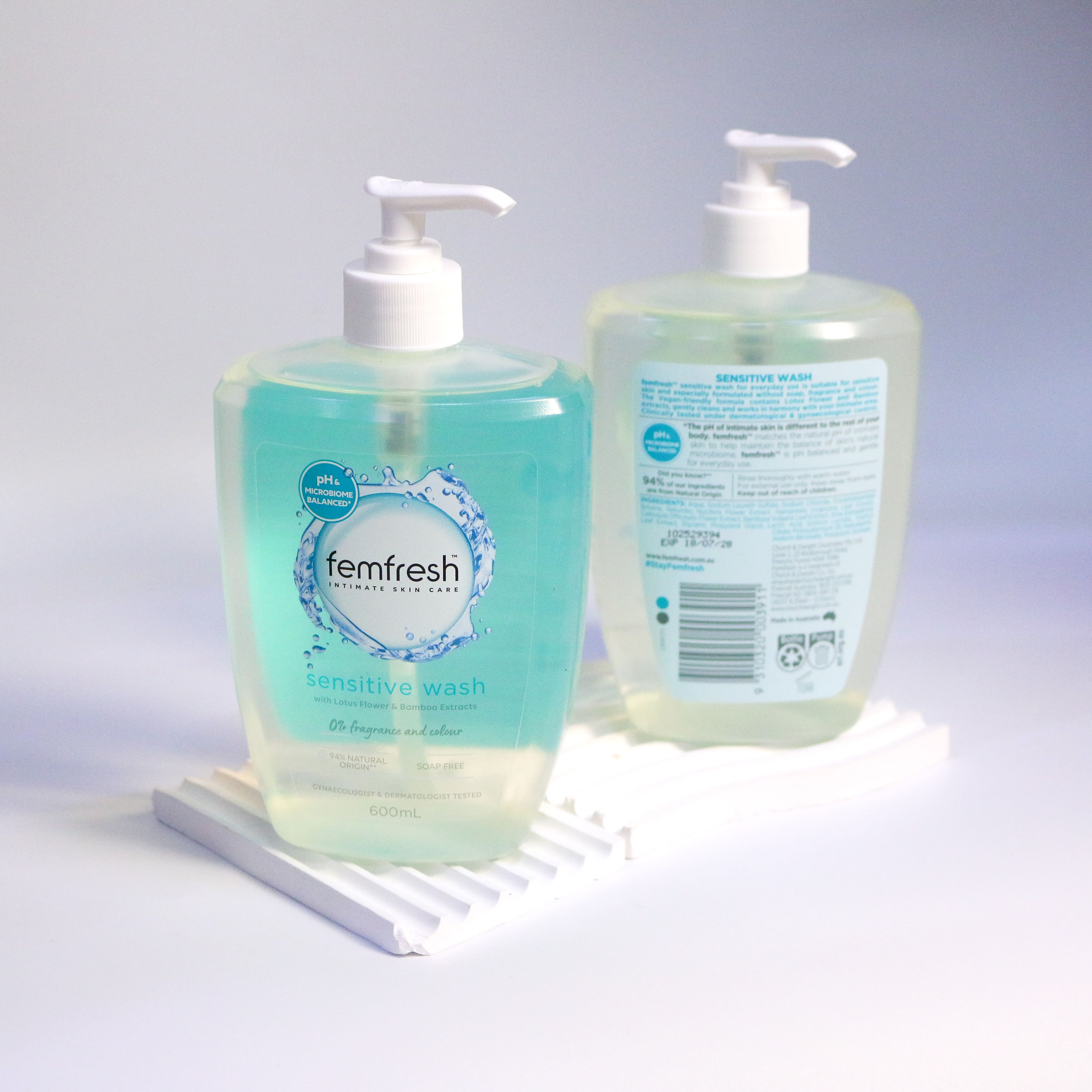 Femfresh intimate skin care dung dịch vệ sinh phụ nữ không chứa xà phòng, cân bằng độ PH 600ml (2028)