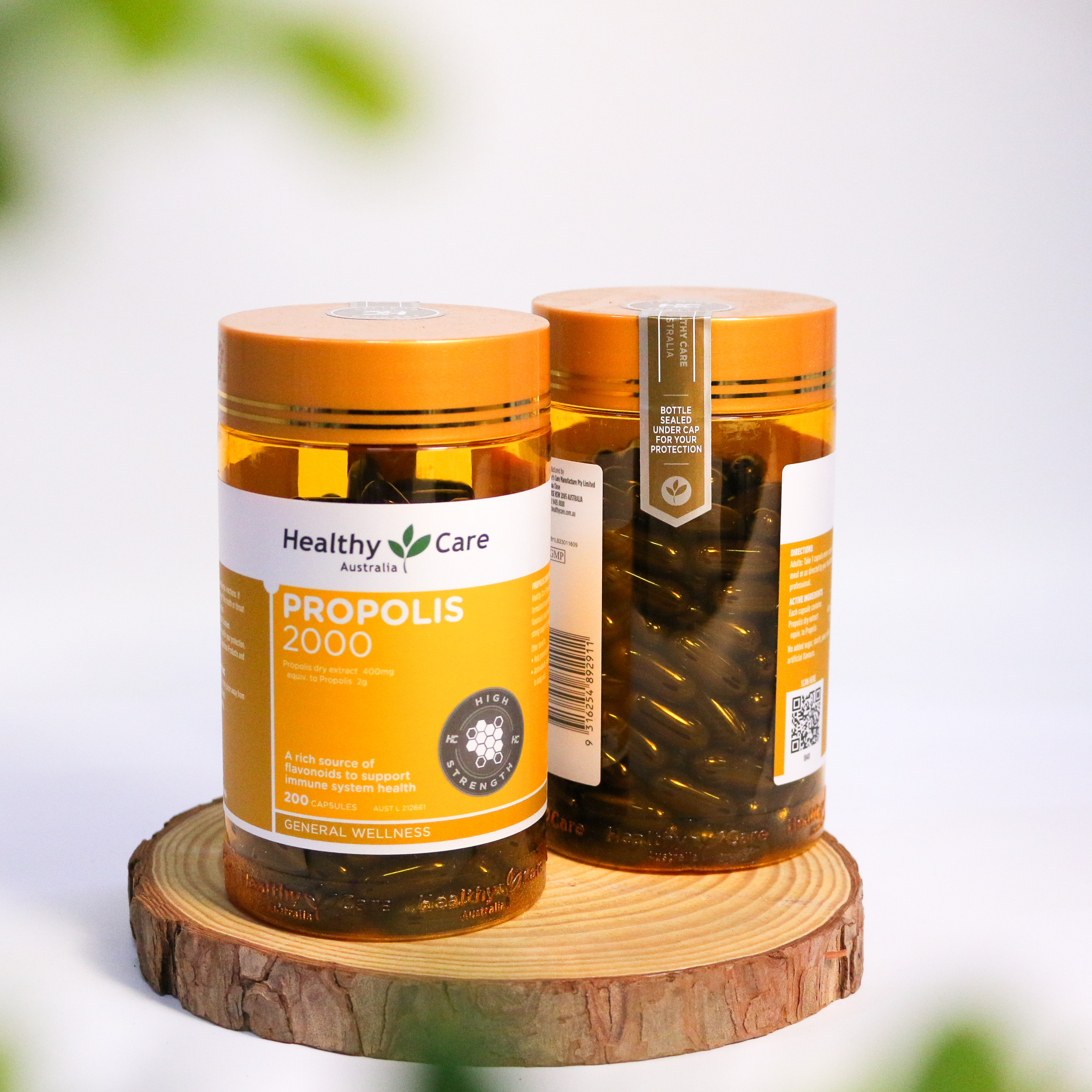 Healthy Care Propolis 2000mg viên uống keo ong 200v (08/28)