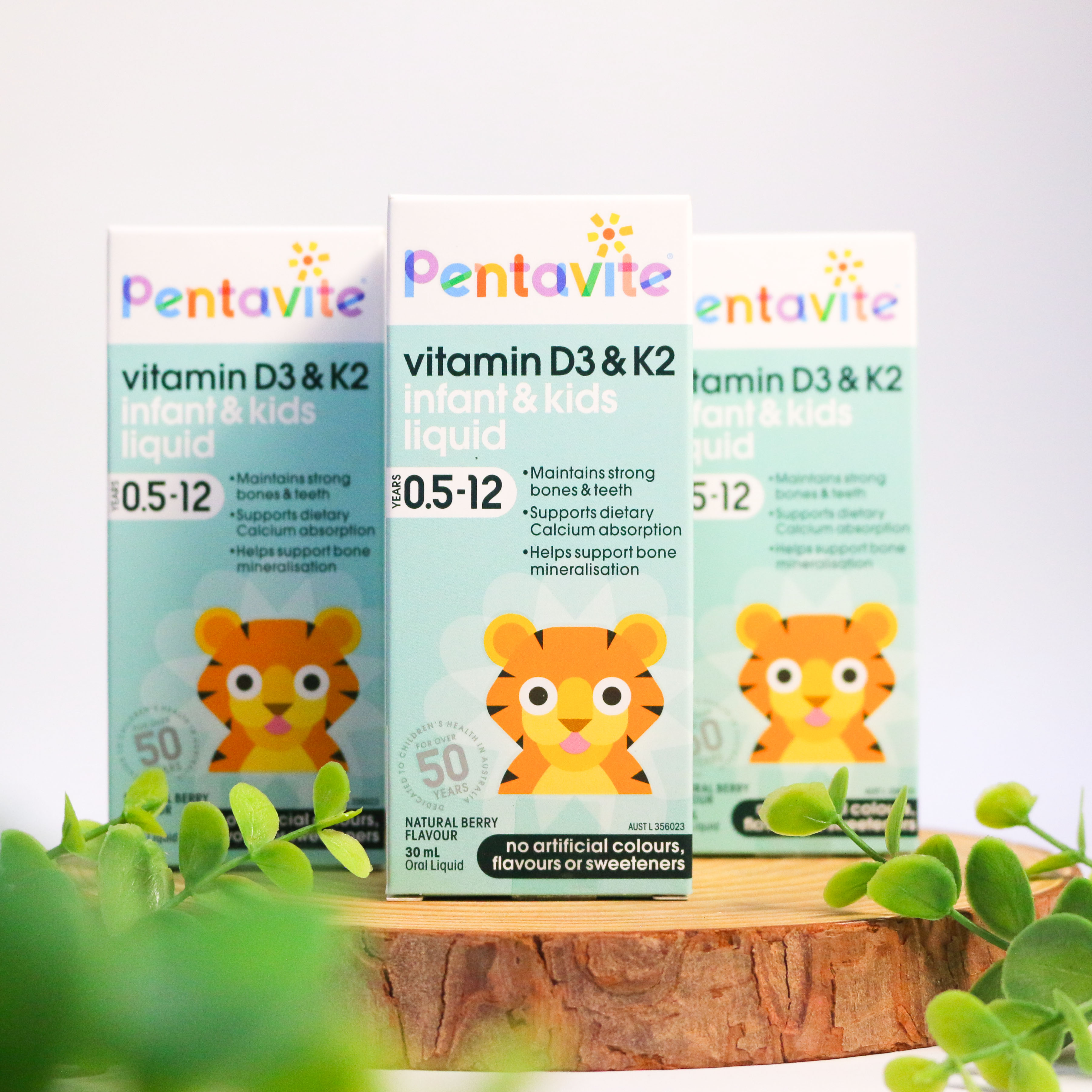 Pentavite Vitamin D3 & K2 Kids Liquid bổ sung vitamin bé từ 6 tháng tuổi - 2 tuổi 30ml (11/26)