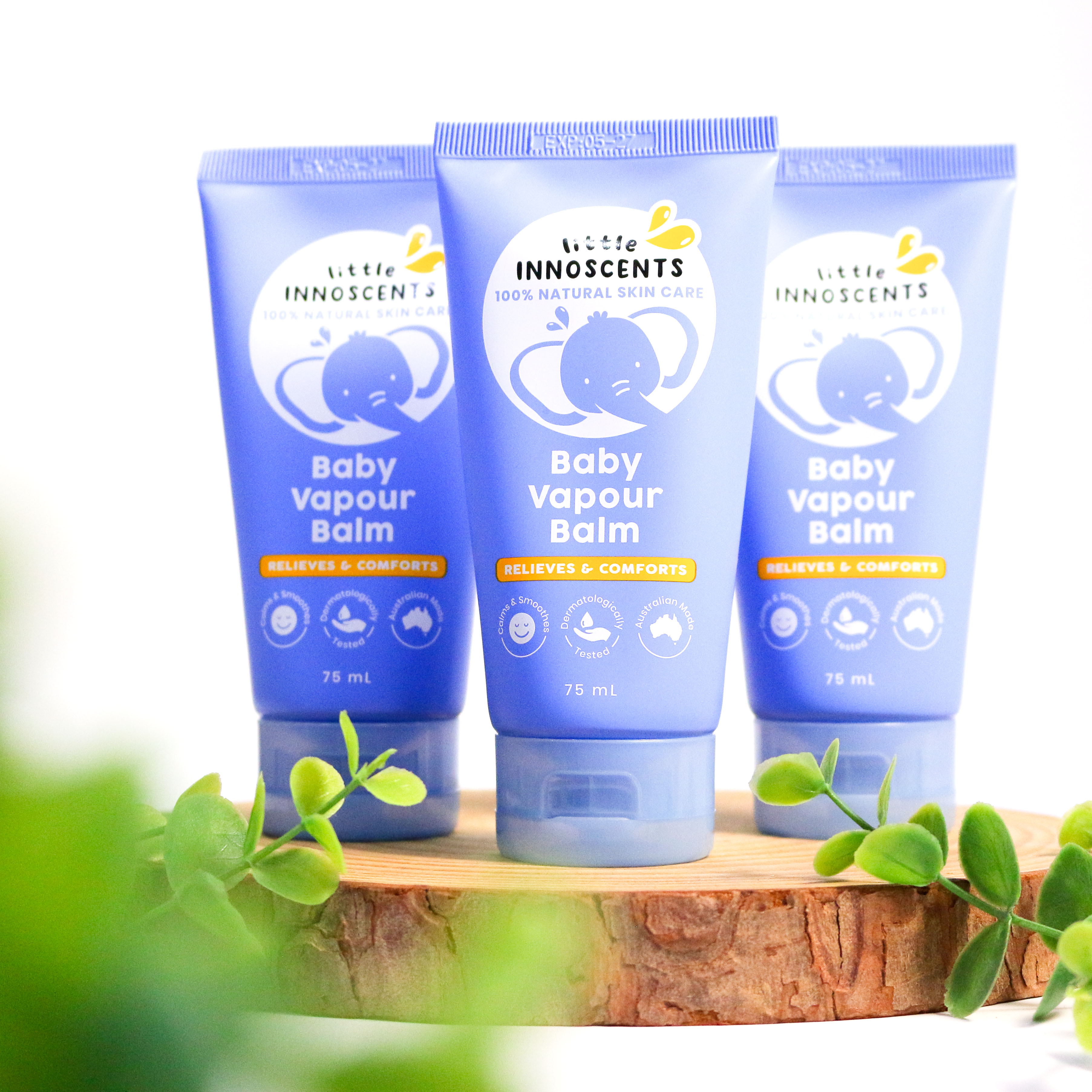 Little Innoscents Baby Vapour Balm Dầu bôi ấm ngực giữ ấm 75ml (05/27)