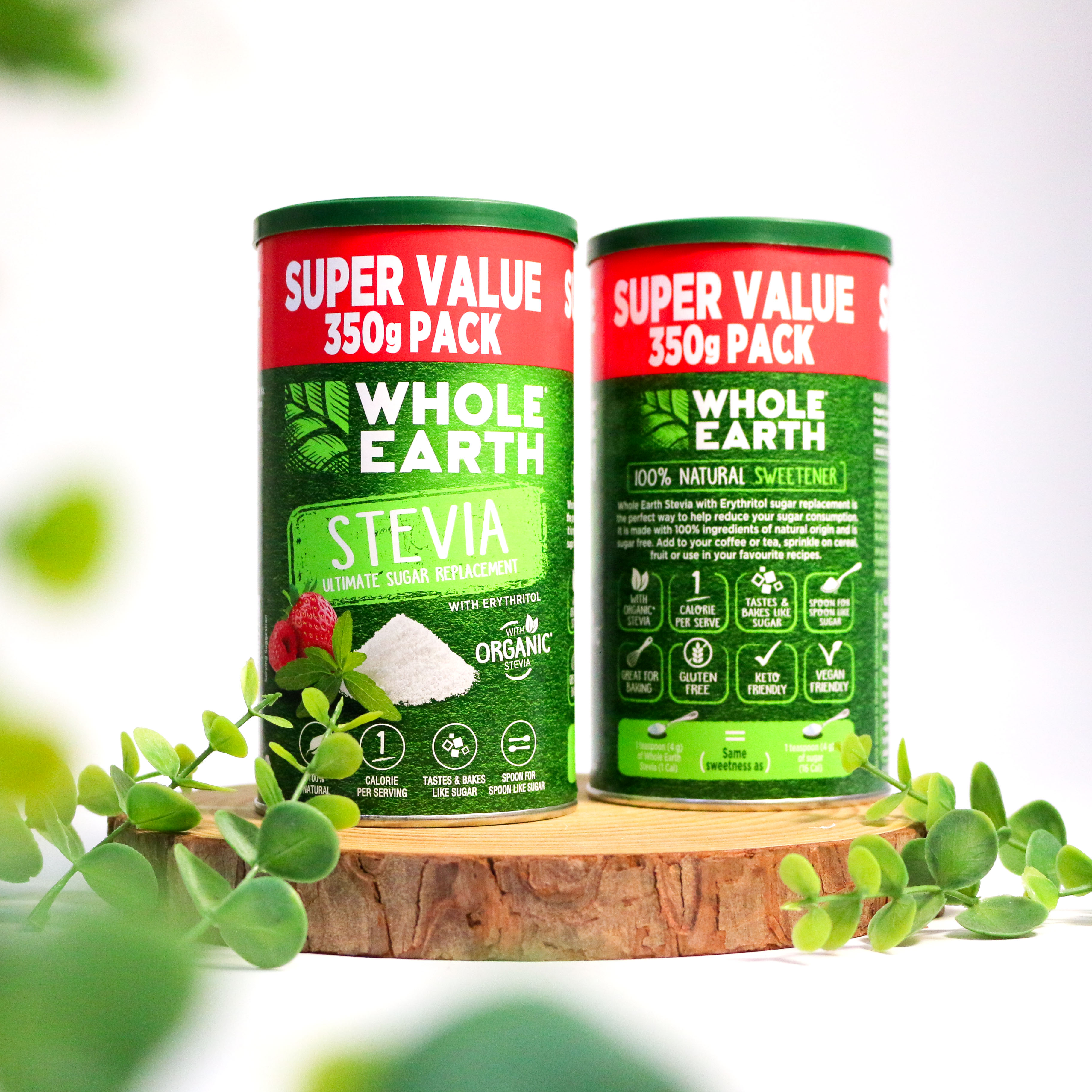 Whole Earth Stevia Sugar Replacement đường cỏ ngọt ăn kiêng 350g (06/28)