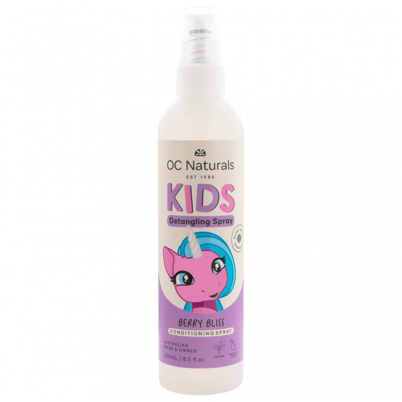 OC Naturals Kids Berry Bliss Detangling Spray xịt gỡ rối tóc cho bé nguồn gốc thực vật 250ml