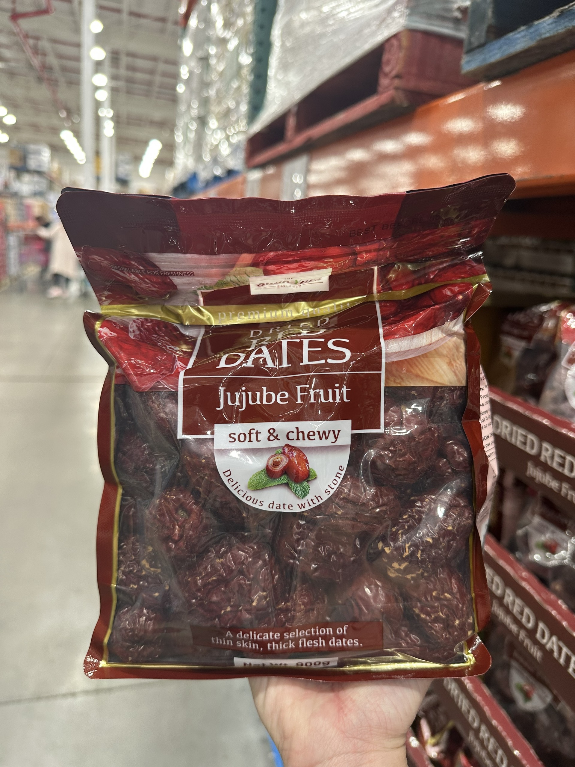 Snak Yard dried red dates Jujube fruit táo đỏ sấy khô 900g (07/26)