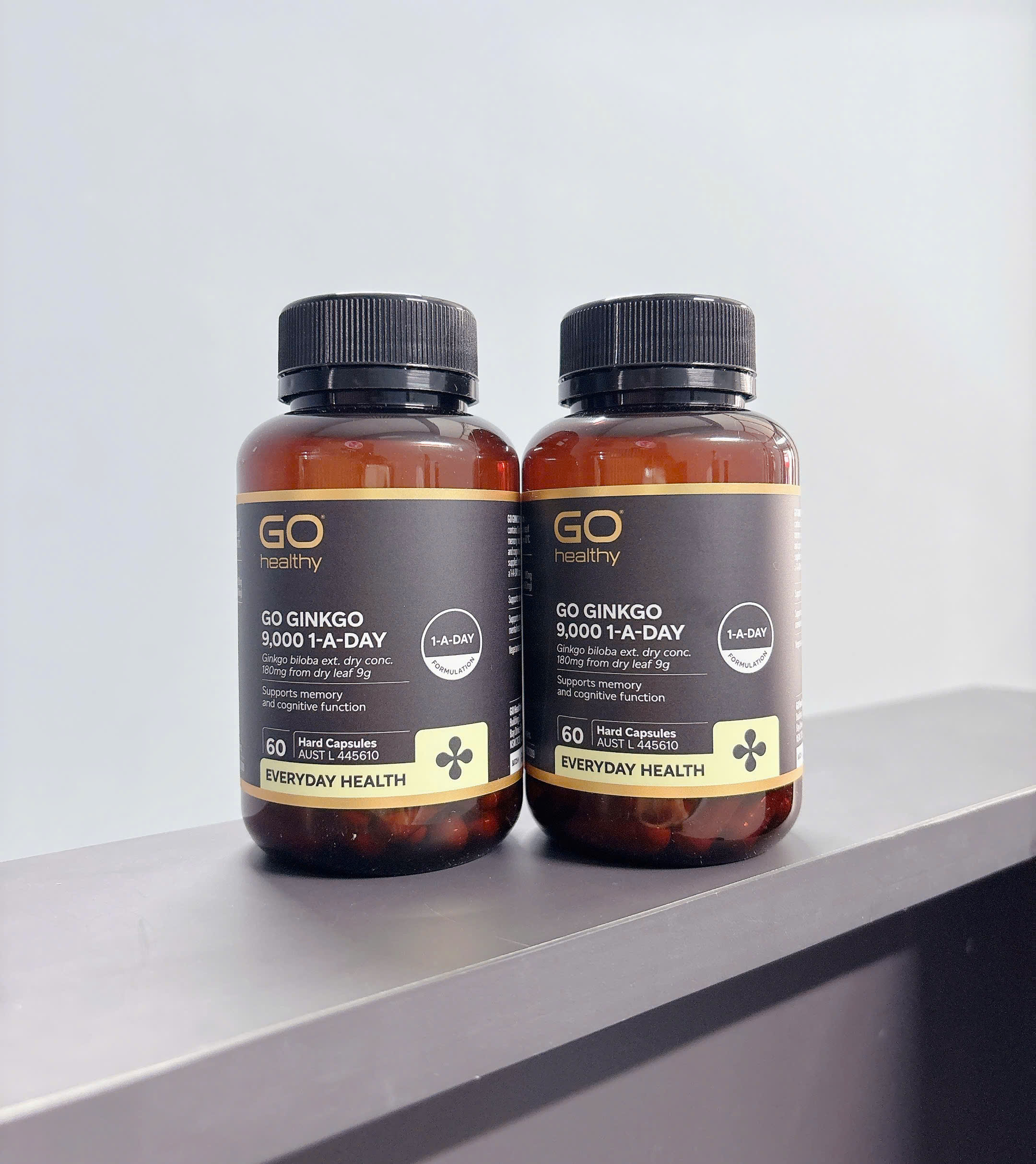 Go healthy Go Ginkgo 9000 1-a-day bổ não, tuần hoàn máu não 60v (09/27)