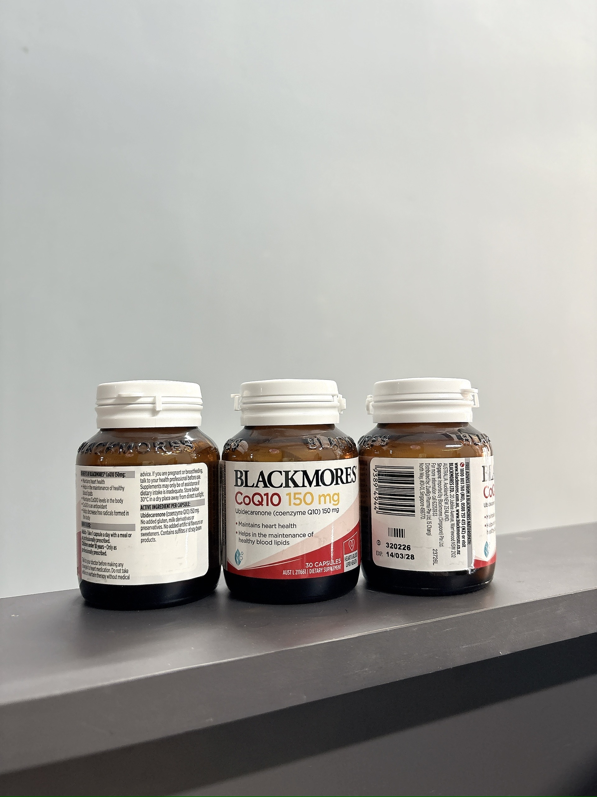 Blackmores CoQ10 150mg hỗ trợ tim mạch và oxy hóa 30 (03/28)