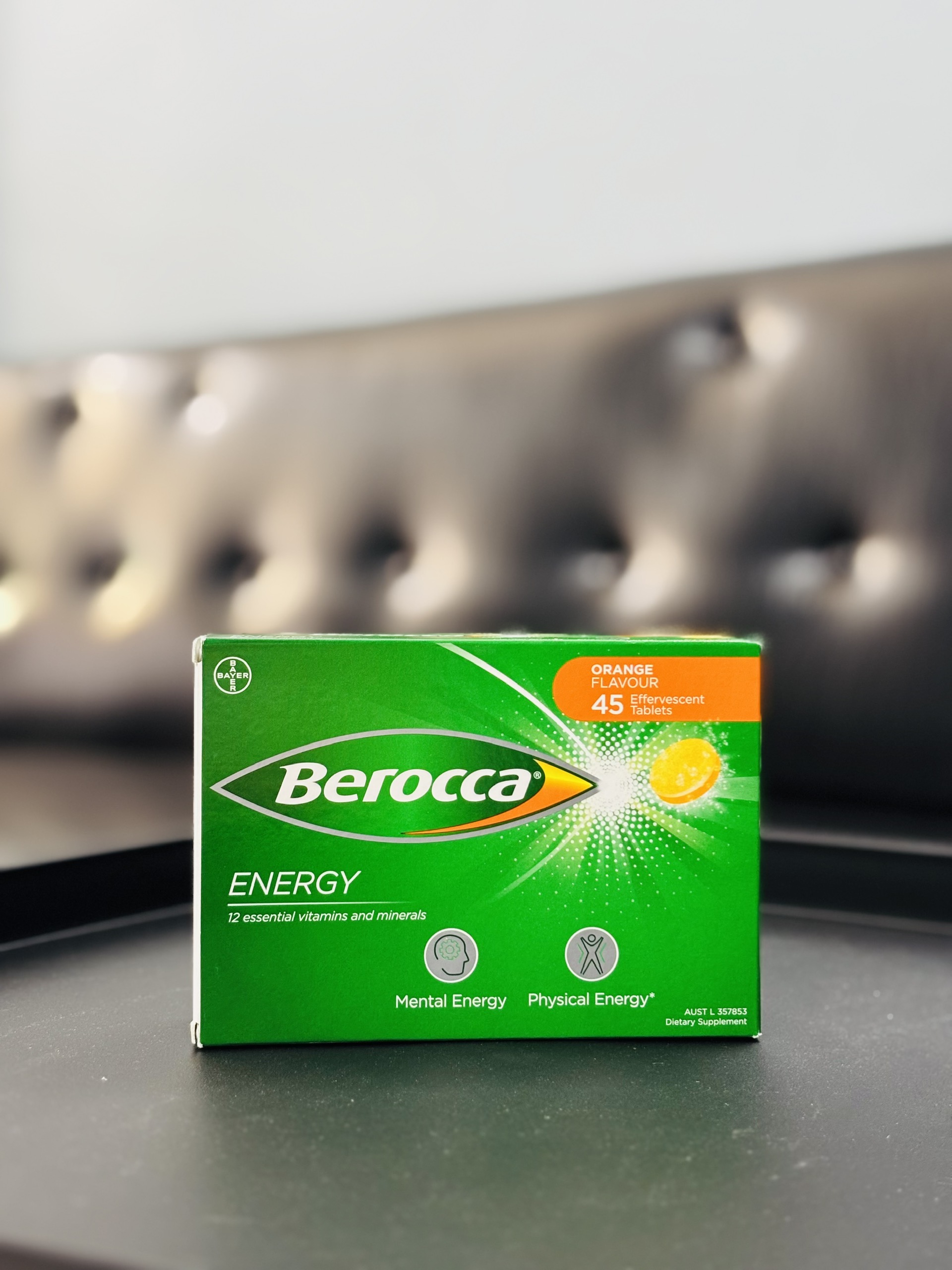 Berocca Energy sủi vitamin bổ sung năng lượng vị cam 3x15v (01/27)