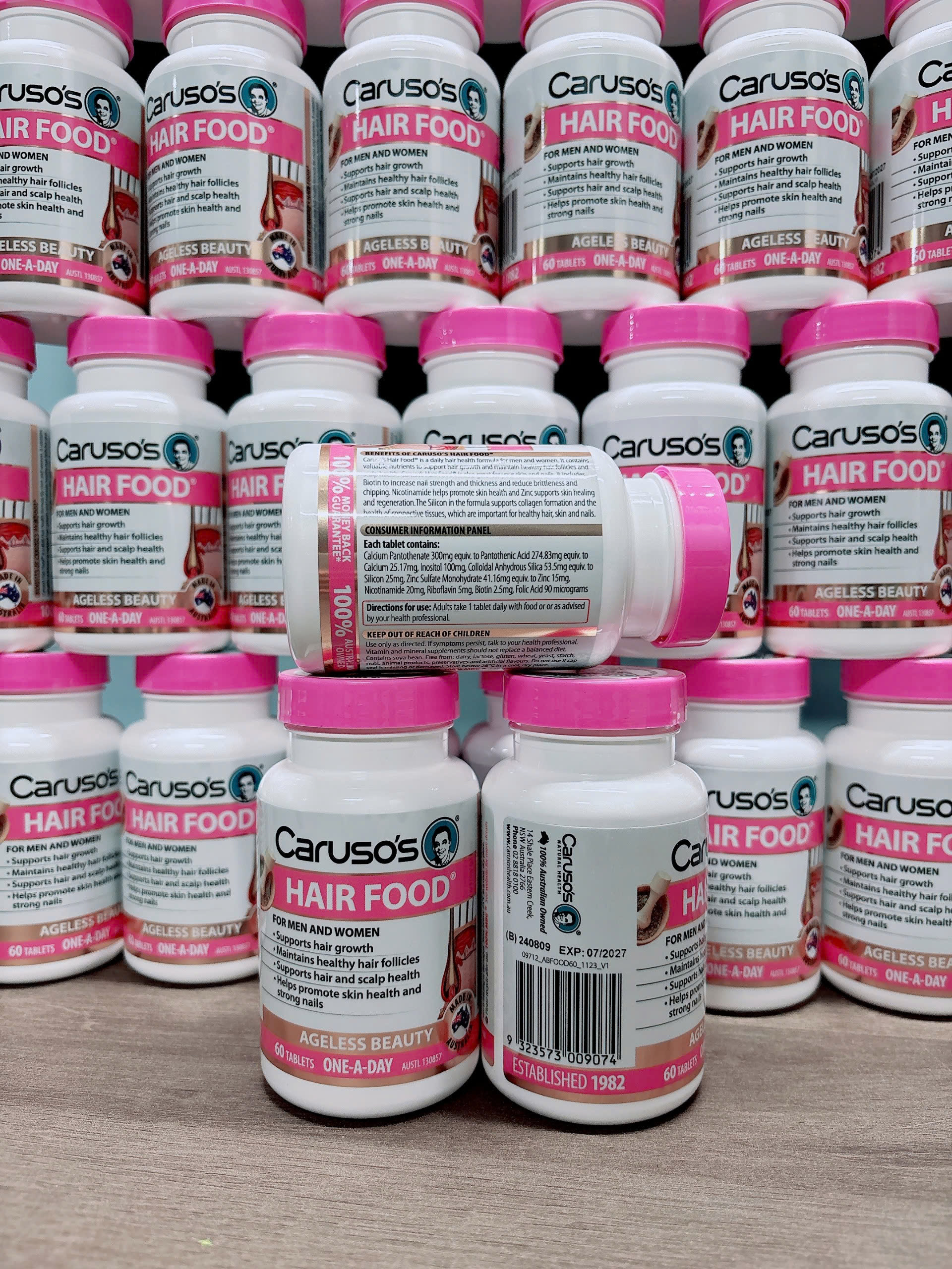 Caruso's Hair Food giúp mọc tóc, duy trì nang tóc khỏe mạnh 60v (07/27)