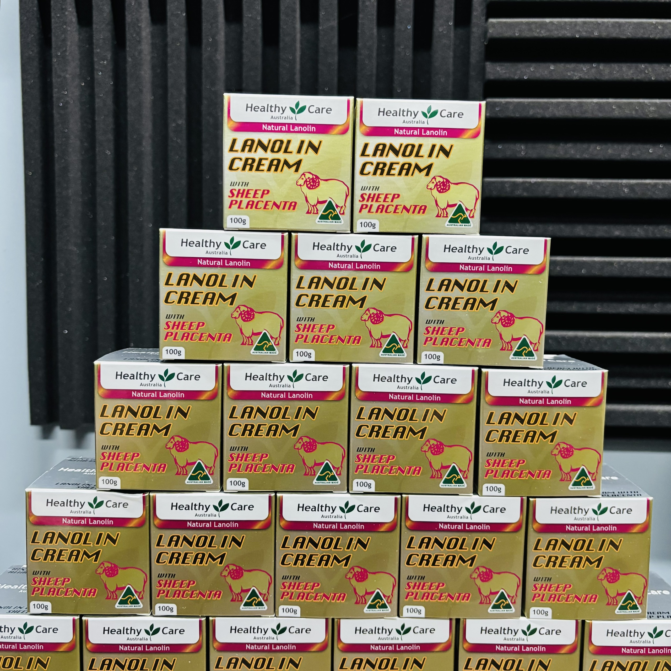 Healthy care lanolin cream with sheep placenta kem dưỡng da nhau thai cừu chỗng lão hóa da 100g (12/28)
