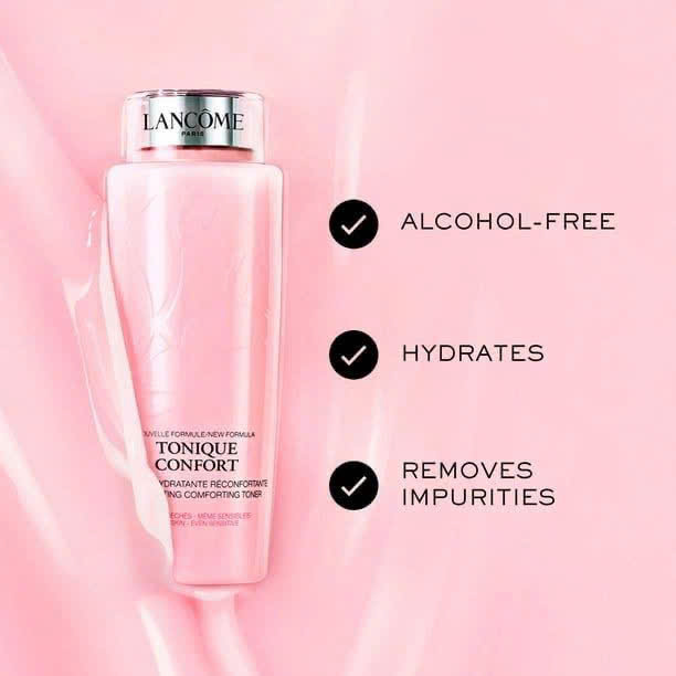 Lancome Tonique Confort Toner nước hoa hồng cân bằng da dịu nhẹ 400ml