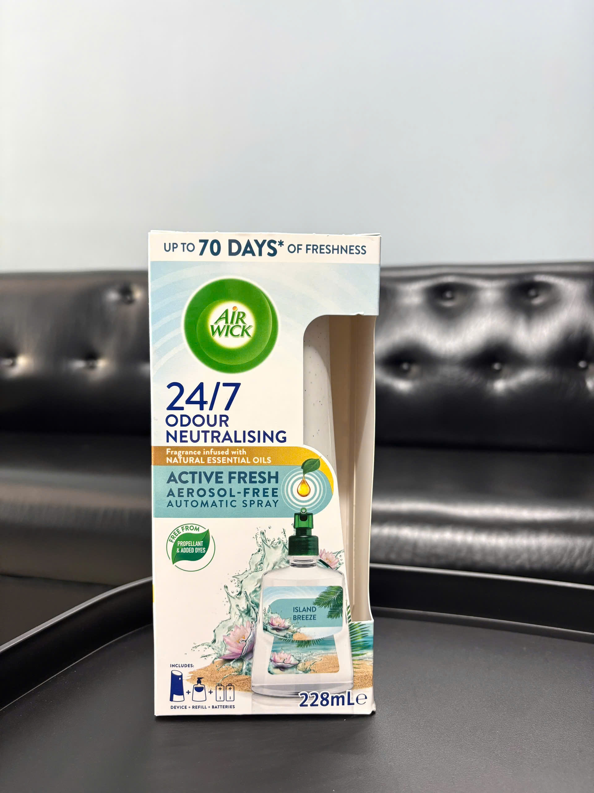 Air Wick Automatic Air Freshener máy phun tinh dầu tự động (máy + 1 chai 228ml)