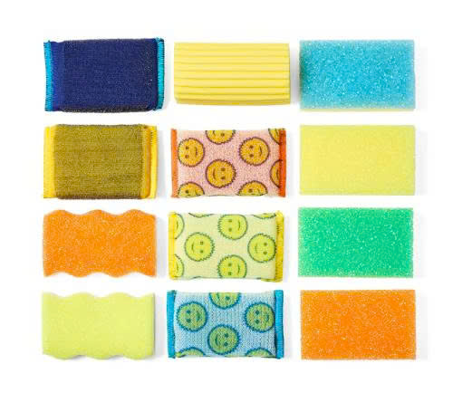 Scrub Daddy Household Dust, Scrub and Scour Combo bộ vệ sinh lau chùi rửa 12pc