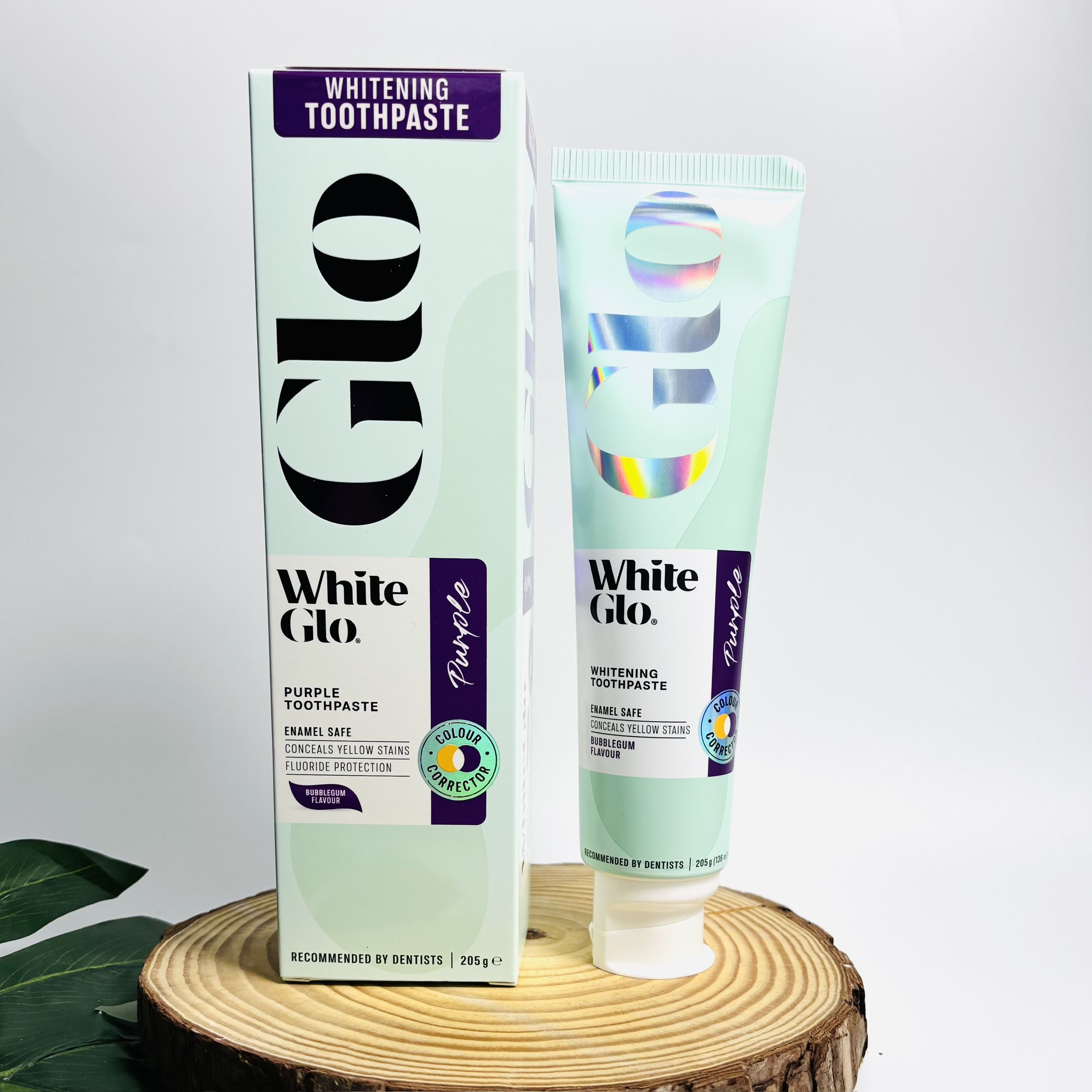 White Glo Whitening Toothpaste Purple kem đánh răng làm trắng che vết ố vàng 205g (2029)