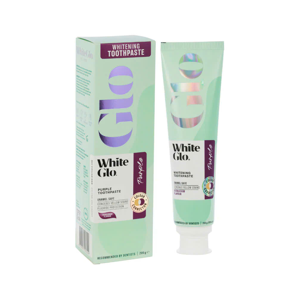 White Glo Whitening Toothpaste Purple kem đánh răng làm trắng che vết ố vàng 205g (2029)