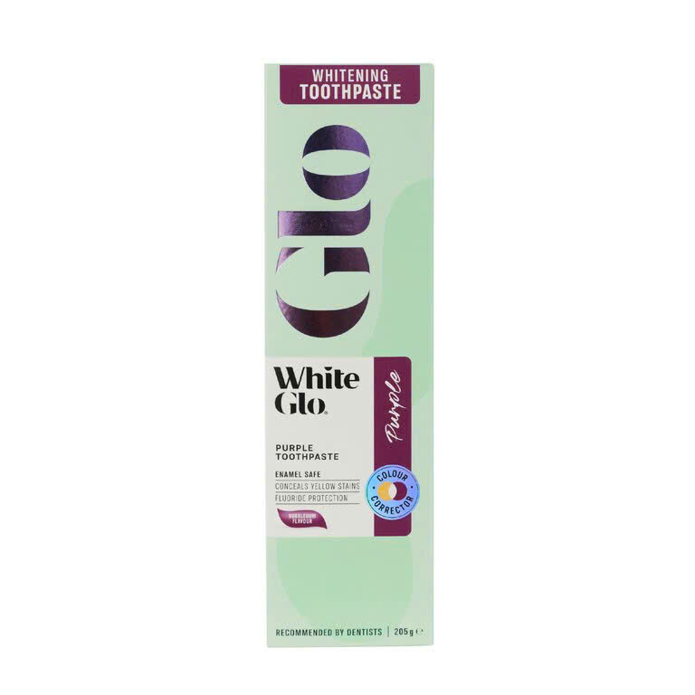 White Glo Whitening Toothpaste Purple kem đánh răng làm trắng che vết ố vàng 205g (2029)