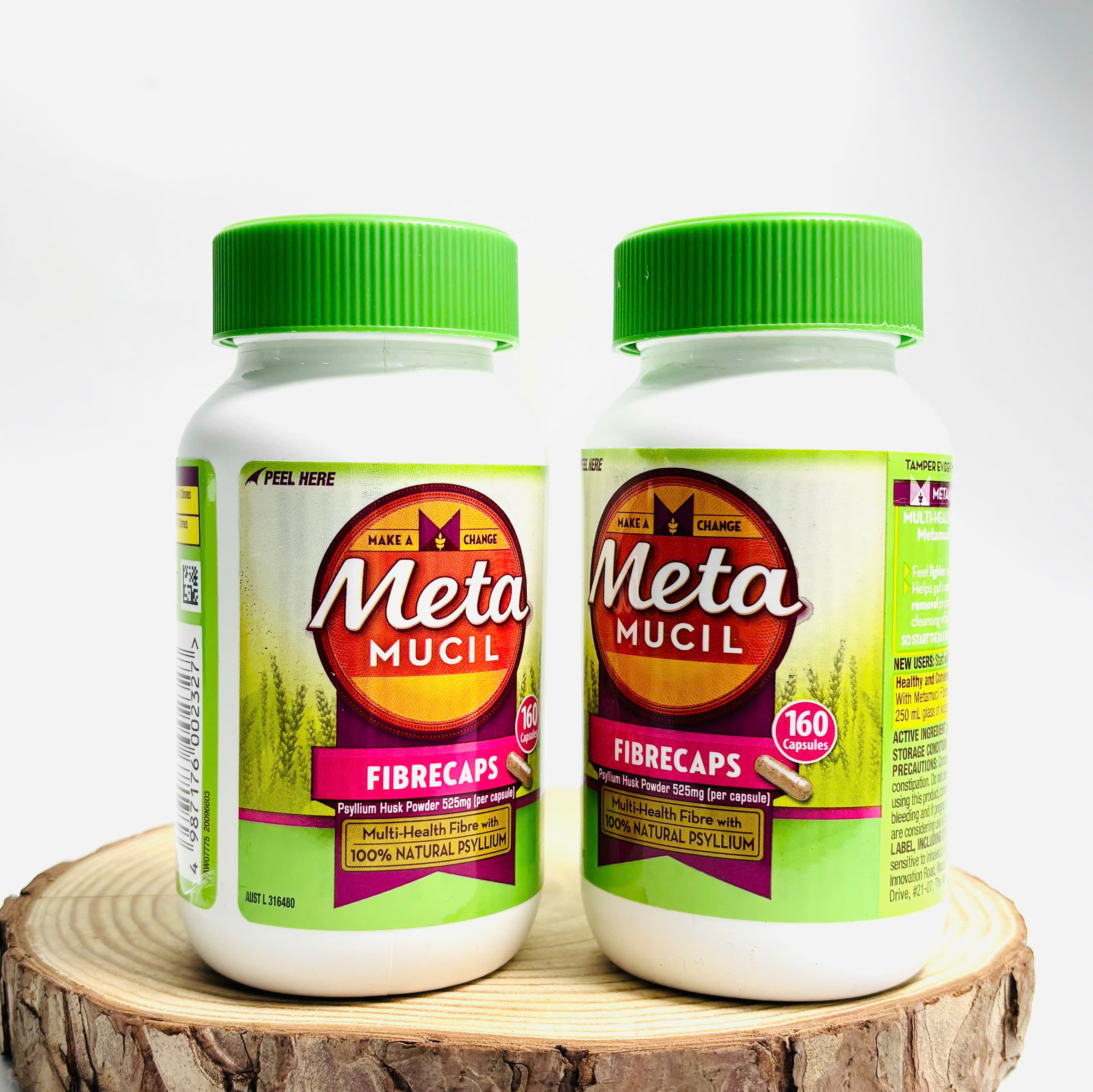 Metamucil Fibrecaps viên uống bổ sung chất xơ làm từ vỏ hạt mã đề 160v (11/27)