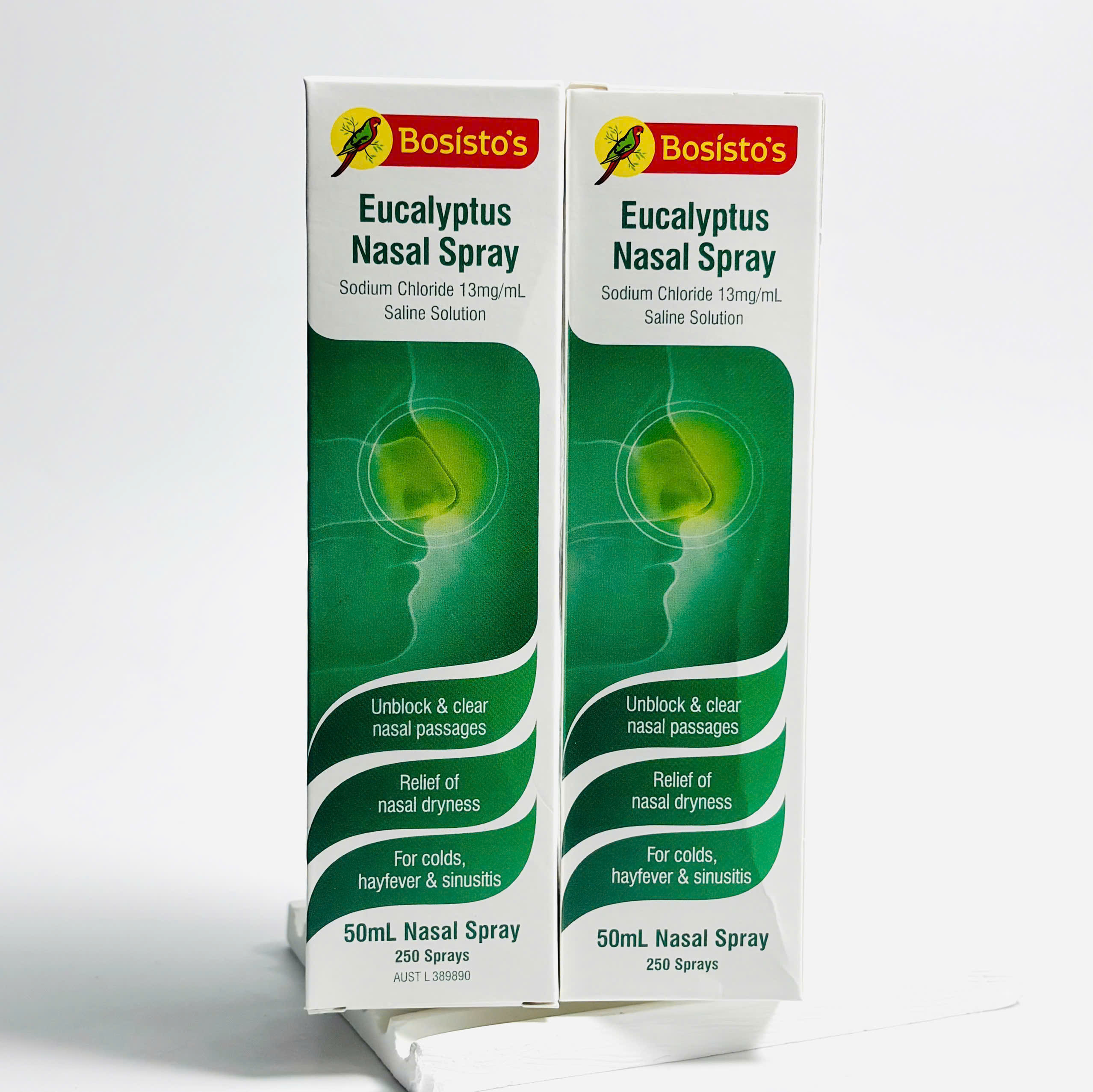 Bosisto's Eucalyptus Nasal Spray xịt thông mũi giảm nghẹt mũi mùi khuynh diệp thích hợp từ 2 tuổi 50ml (10/28)