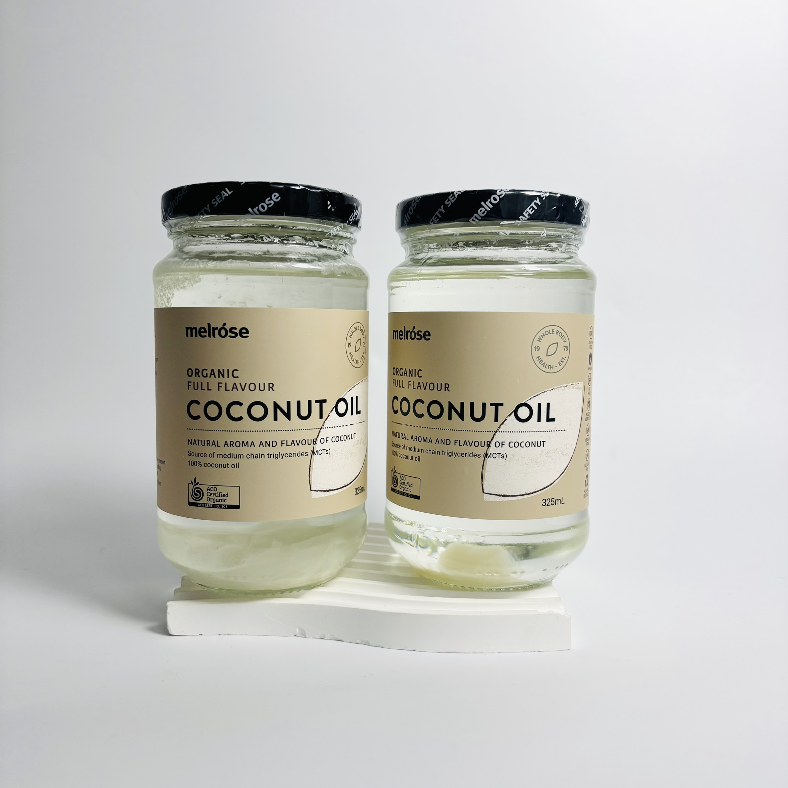 Melrose Organic Full Flavour Coconut Oil dầu dừa hữu cơ hương vị đậm đà thích hợp làm bánh 325ml (10/29)
