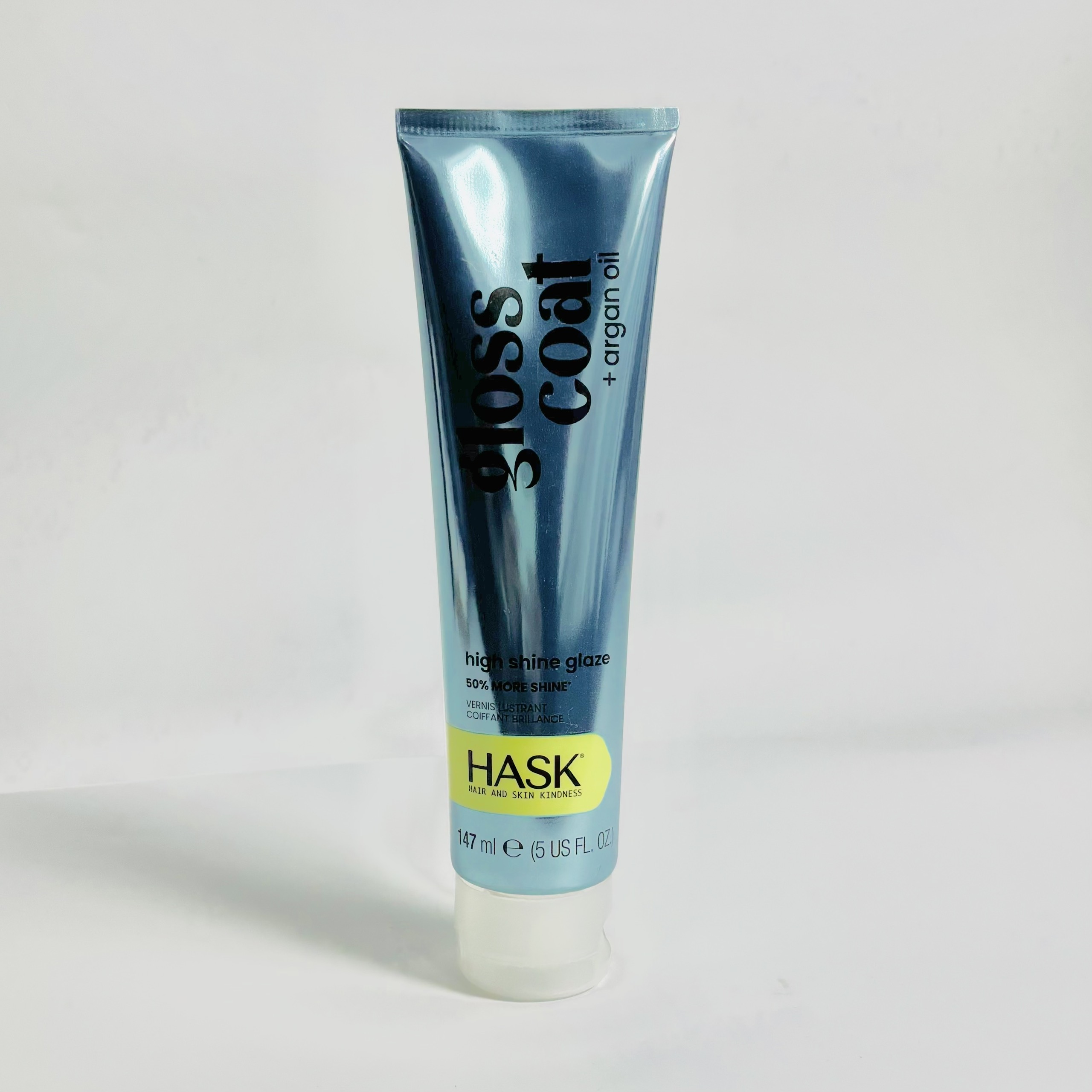 Hask Argan Gloss Coat High Shine Hair Glaze kem xả dưỡng tóc bóng mượt, chống xơ rối 147ml