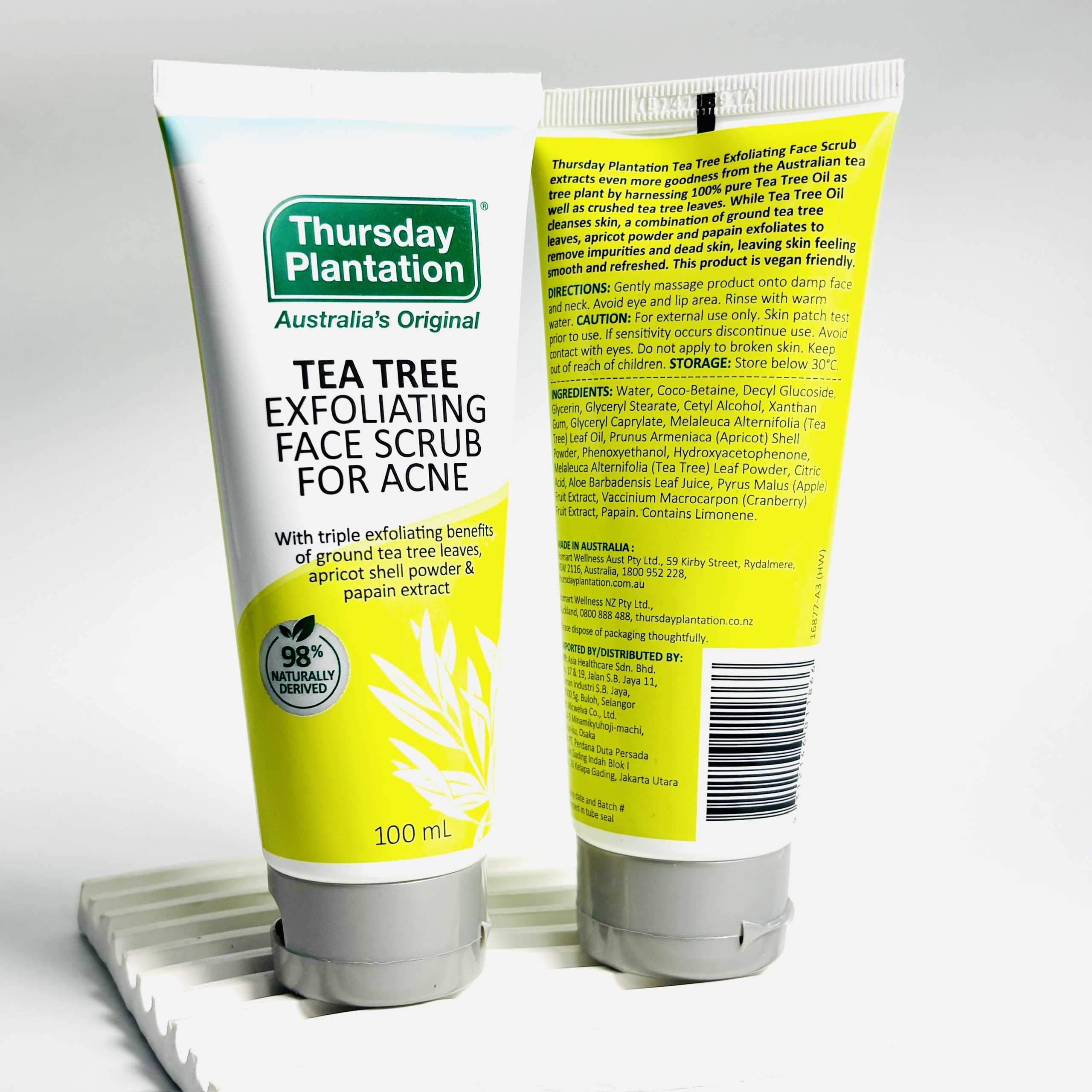 Thursday Plantation Tea Tree Exfoliating Acne Face Scrub Sữa rửa mặt, tẩy tế bào chết cho da mụn 100ml (06/27)