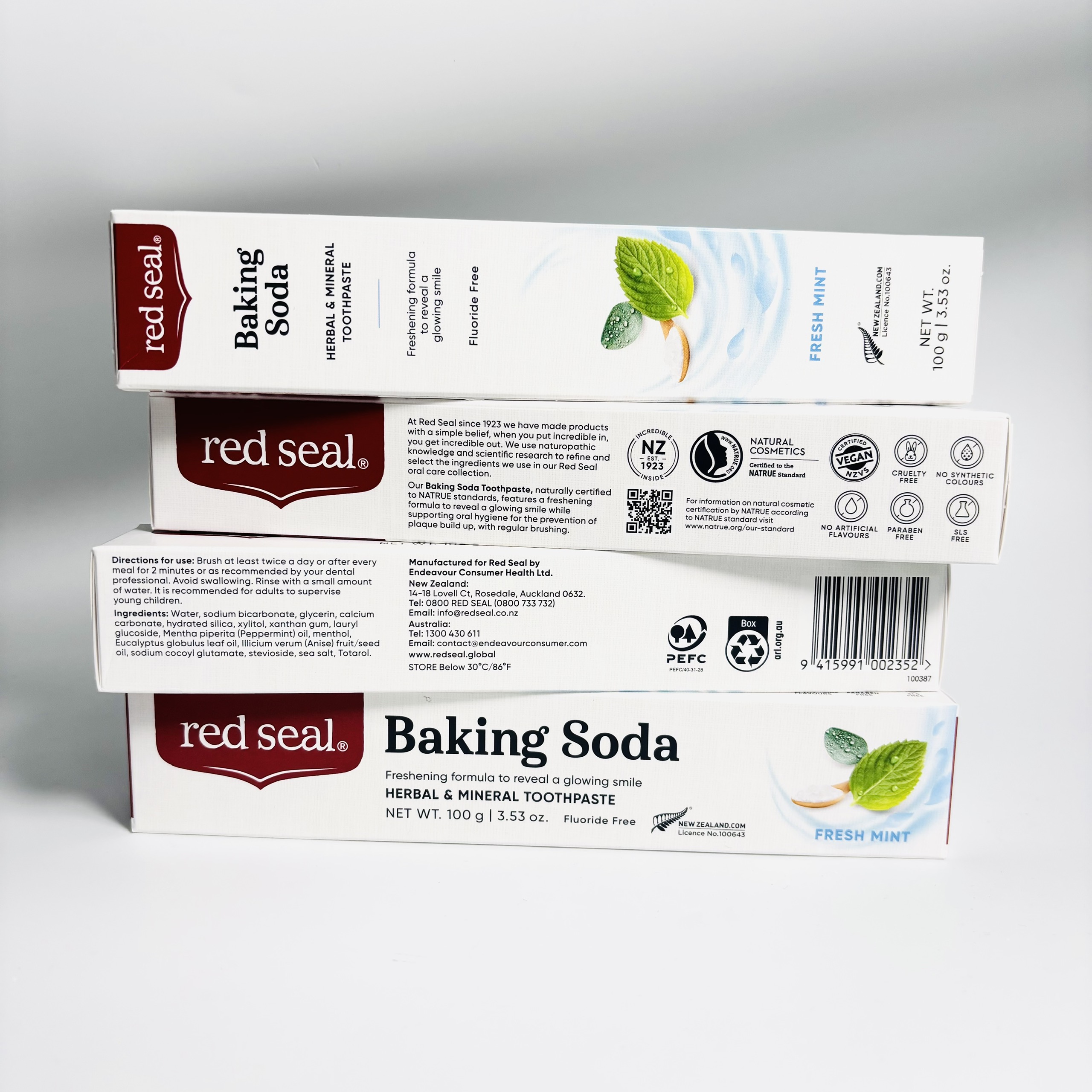 Red Seal Toothpaste Baking Soda kem đánh răng làm trắng răng không chứa fluor