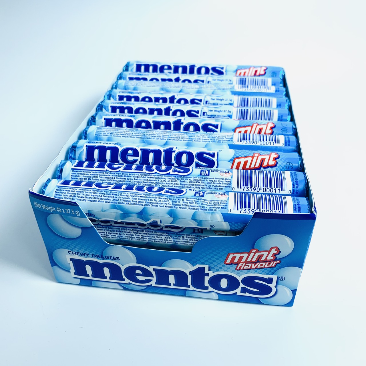 Mentos chewy mint kẹo ngậm bạc hà Úc 40 cây x 37.5g (10/27)
