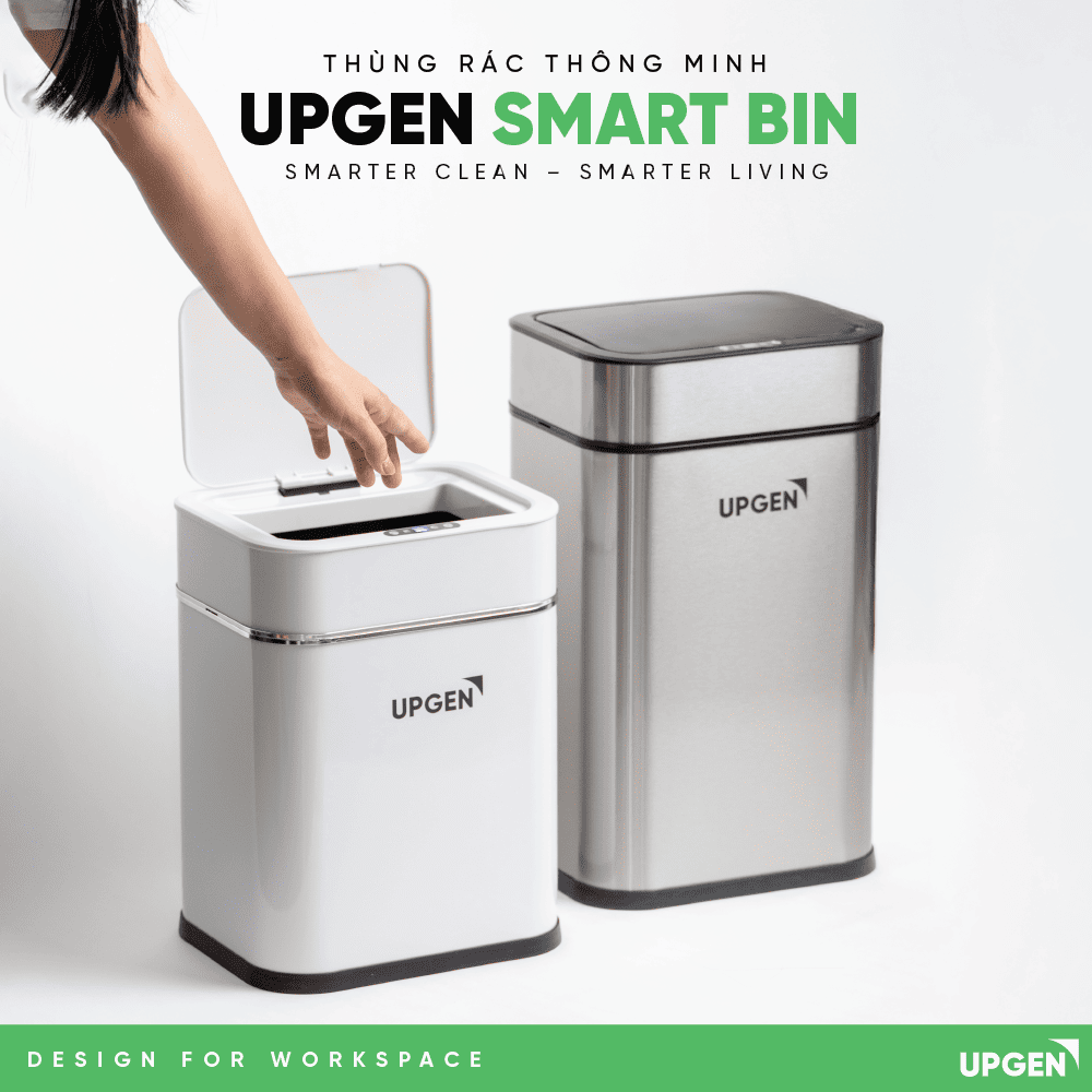 Thùng Rác Thông Minh - Upgen Smart Bin