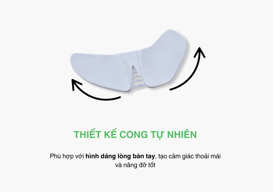 Kê cổ tay công thái học UPGen K05 Plus