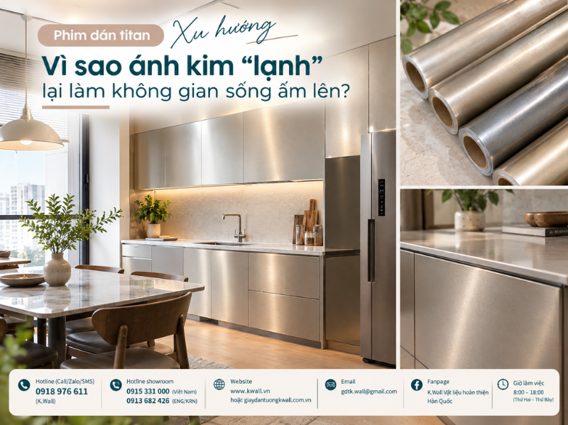 Phim dán titan xu hướng Vì sao aánh kim “lạnh” lại làm không gian sống ấm lên?