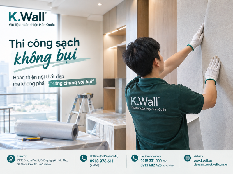 Thi công sạch không bụi Bí quyết hoàn thiện nội thất đẹp mà không phải “sống chung với bụi”