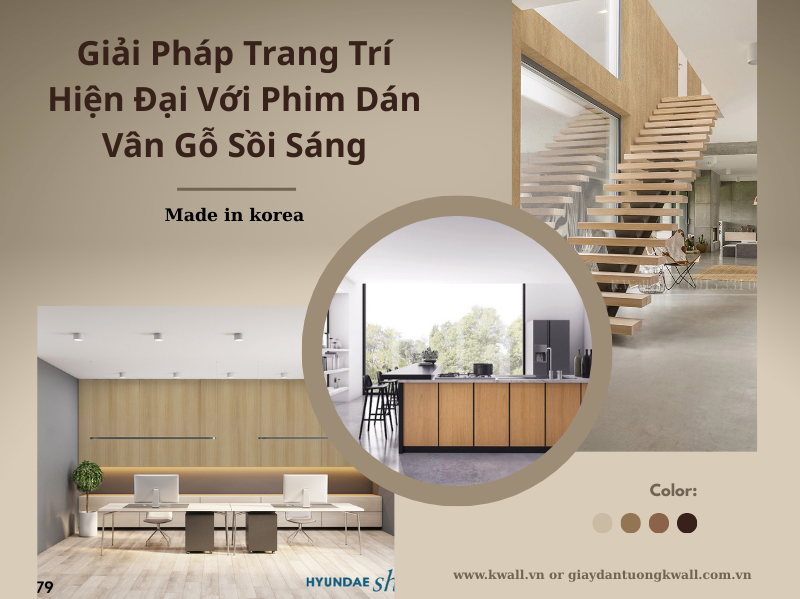 Film vân gỗ sồi sáng