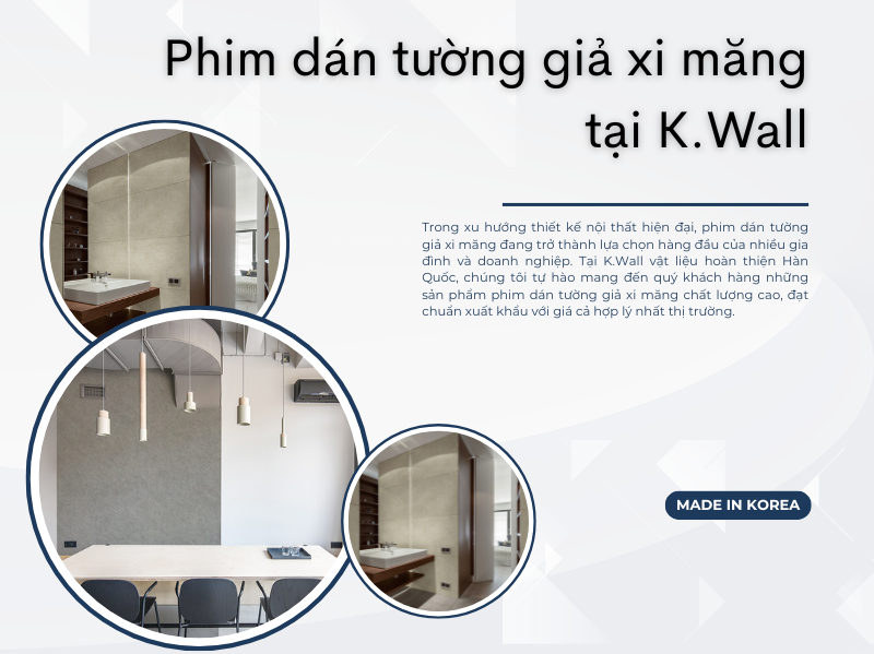 Phim dán tường giả xi măng tại K.Wall