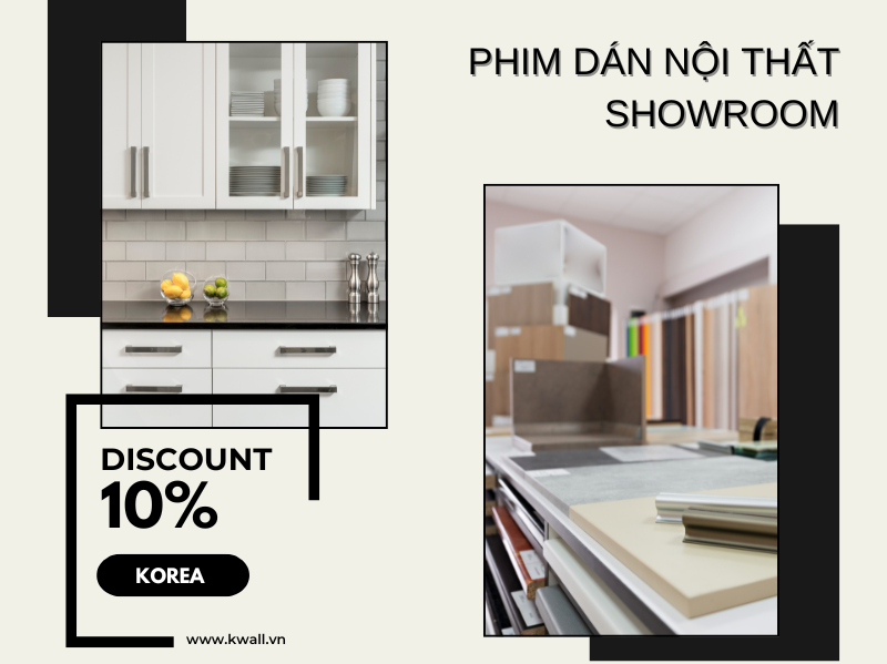 Phim dán nội thất showroom