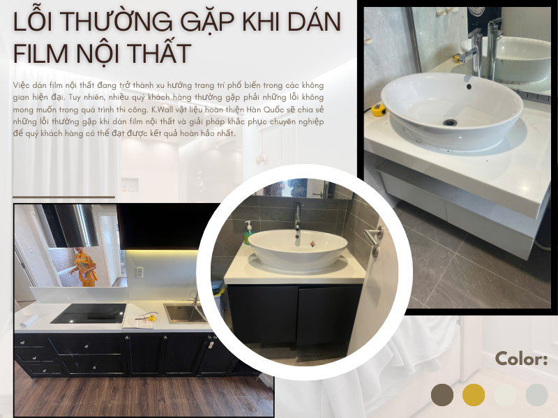 lỗi thường gặp khi dán film nội thất