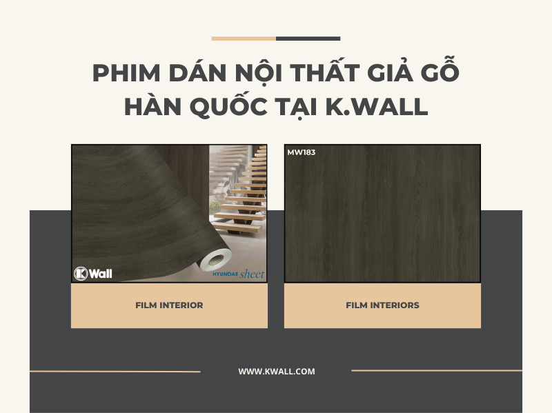 phim dán nội thất giả gỗ Hàn Quốc tại K.Wall